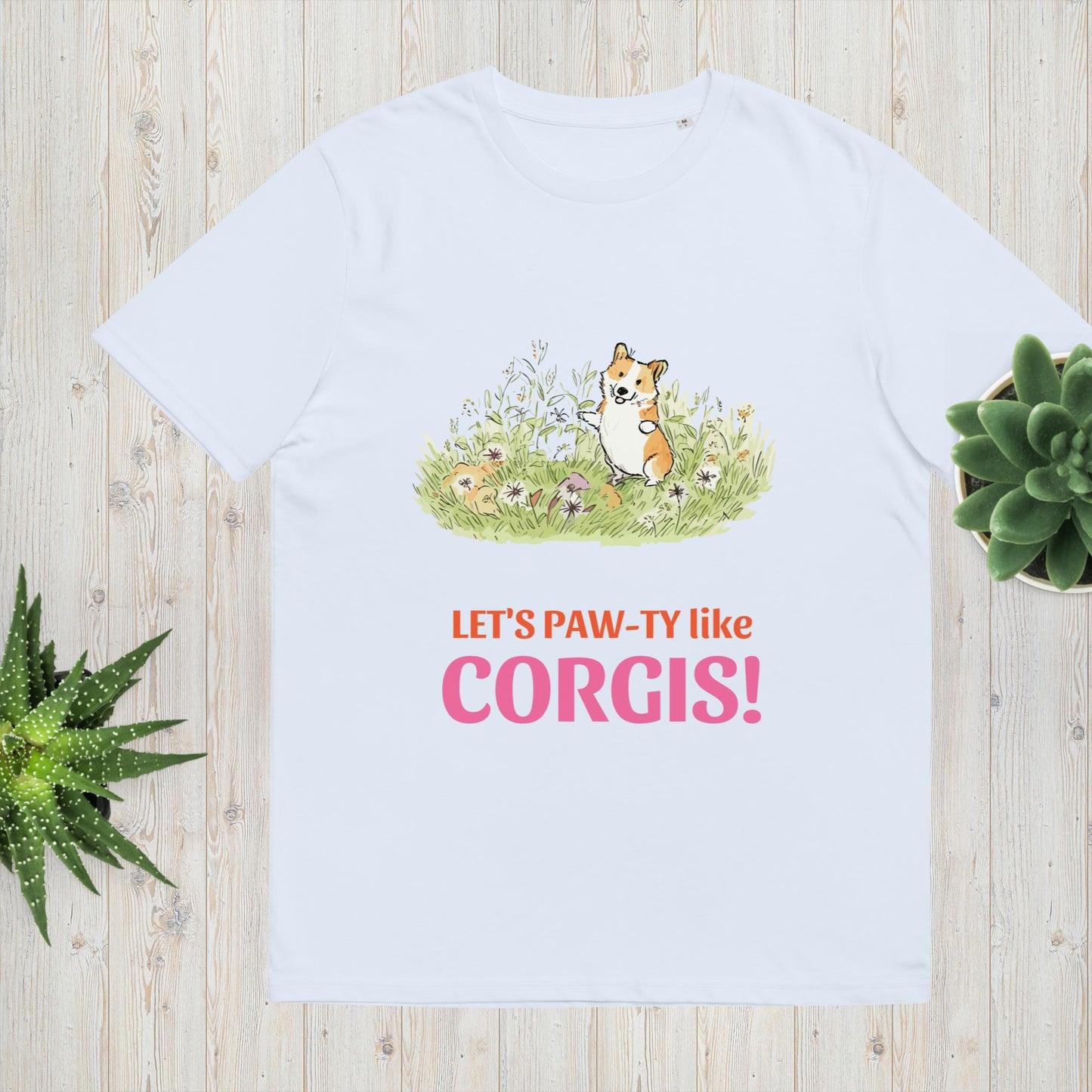 Cute Let's Pawty Like Corgis T-shirt