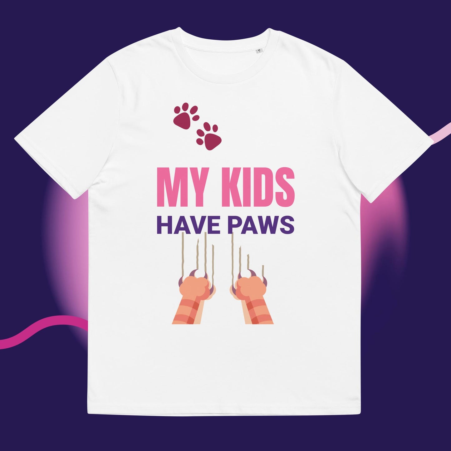 Cute Funny My Kids Have Paws T-shirt