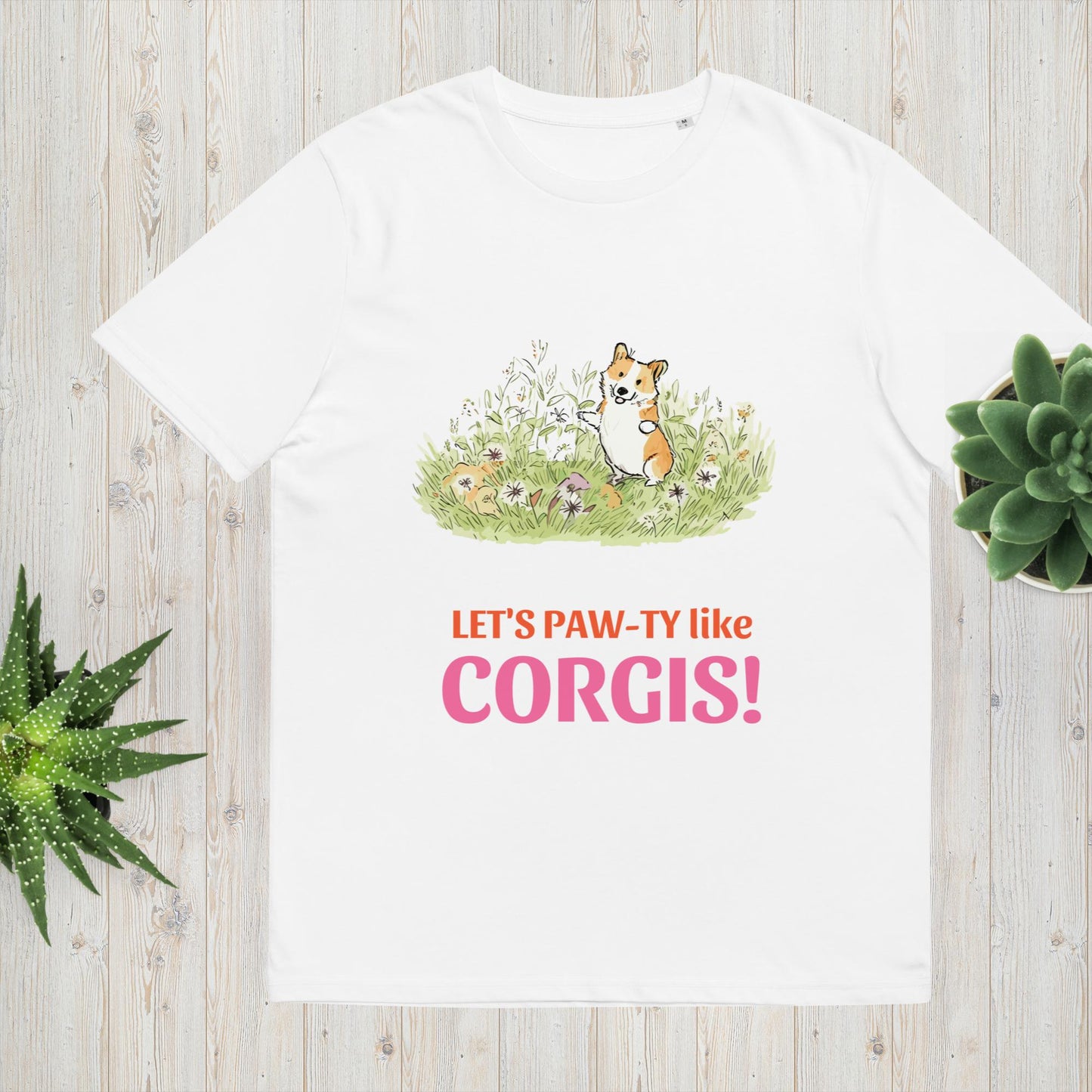 Cute Let's Pawty Like Corgis T-shirt