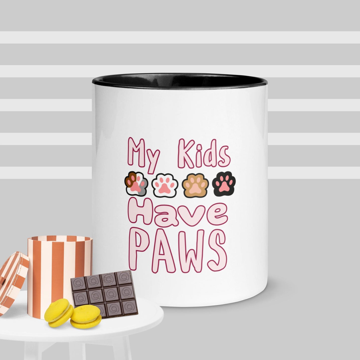 Cute Funny My Kids Have Paws Mug