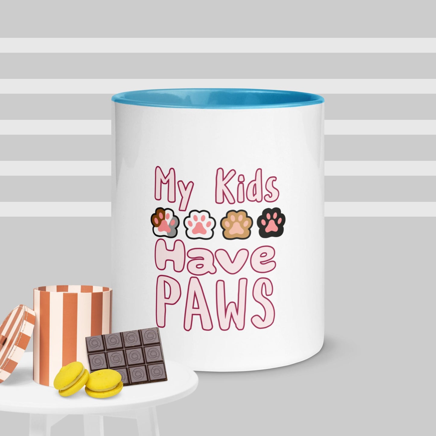 Cute Funny My Kids Have Paws Mug