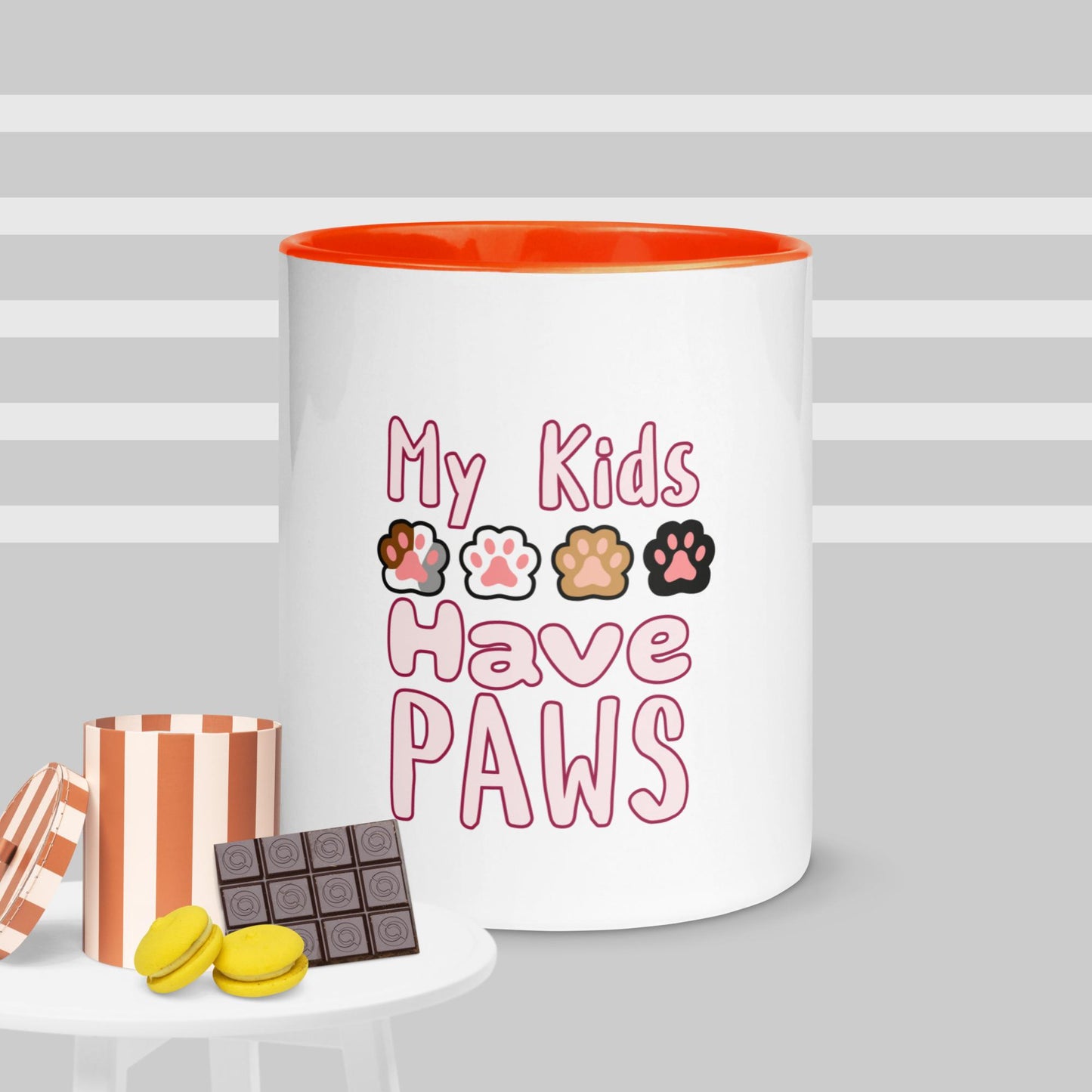 Cute Funny My Kids Have Paws Mug