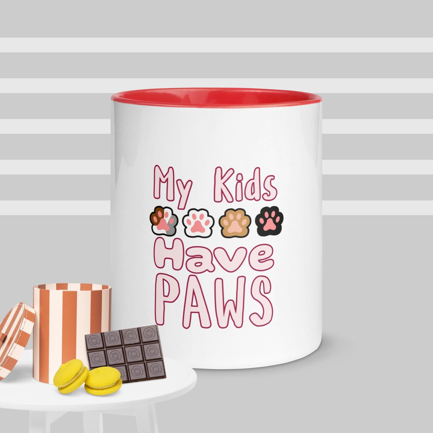 Cute Funny My Kids Have Paws Mug