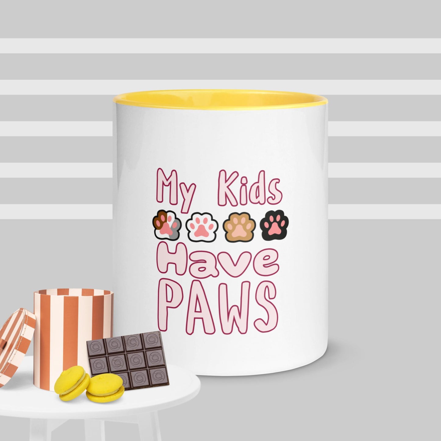 Cute Funny My Kids Have Paws Mug