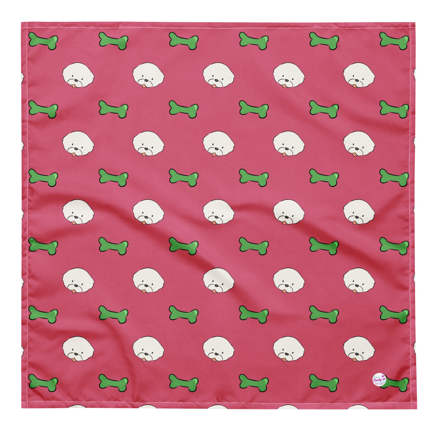 Cheeky Bichon Cute Dog Pattern Bandana