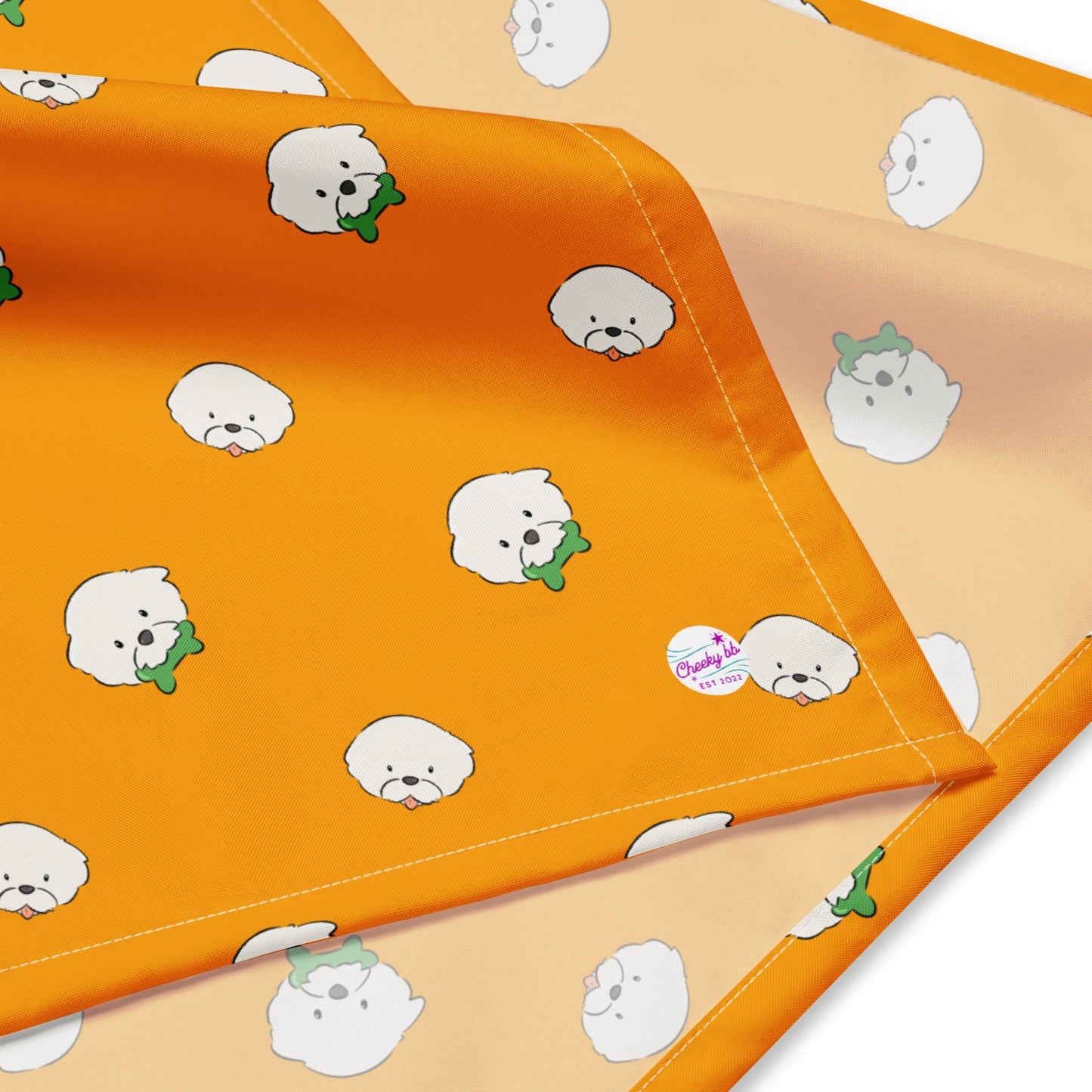 Cheeky Bichon Cute Dog Pattern Bandana