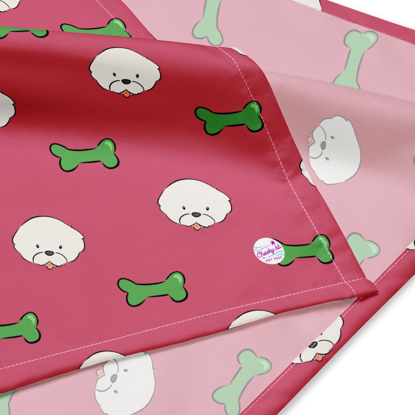 Cheeky Bichon Cute Dog Pattern Bandana