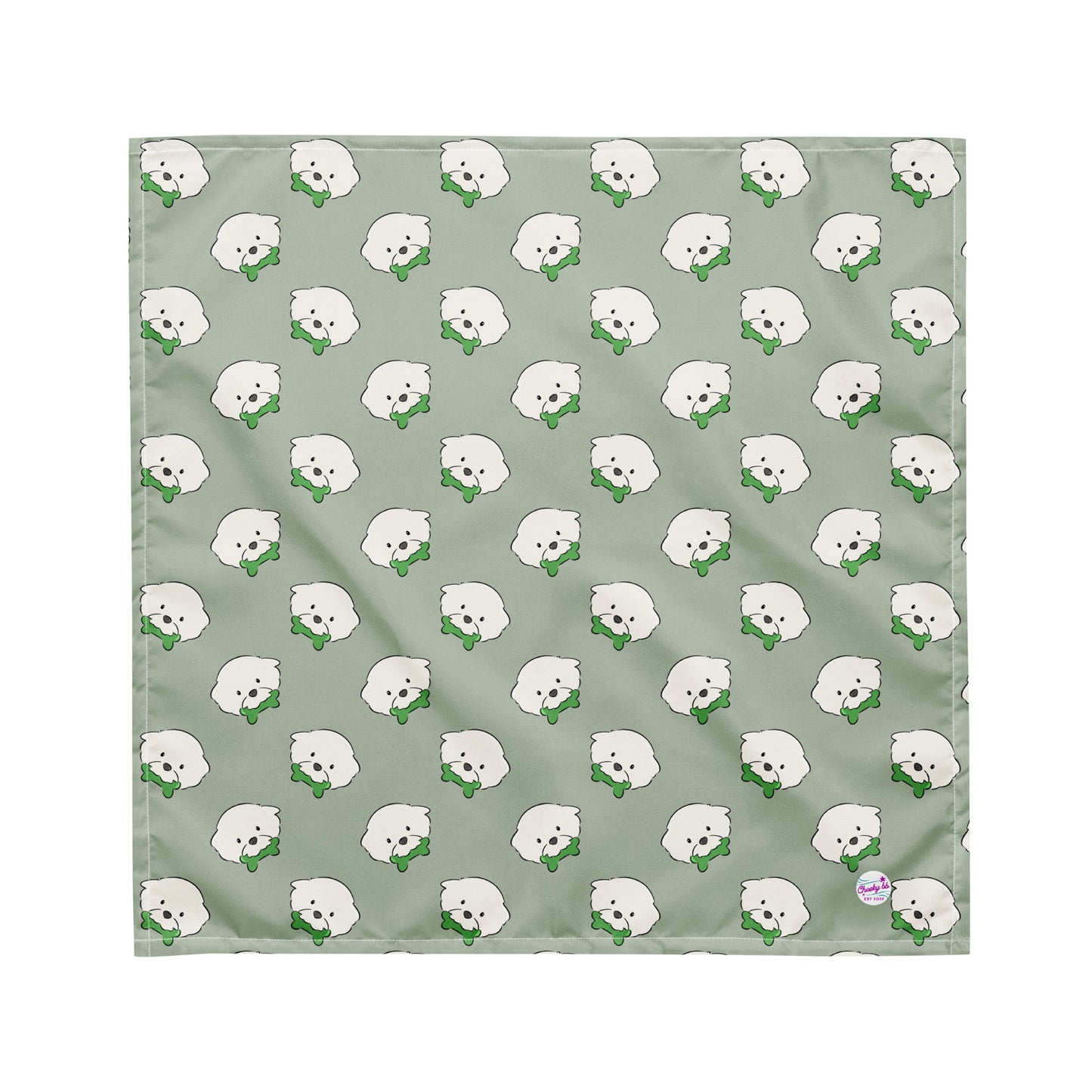 Cheeky Bichon Cute Dog Pattern Bandana