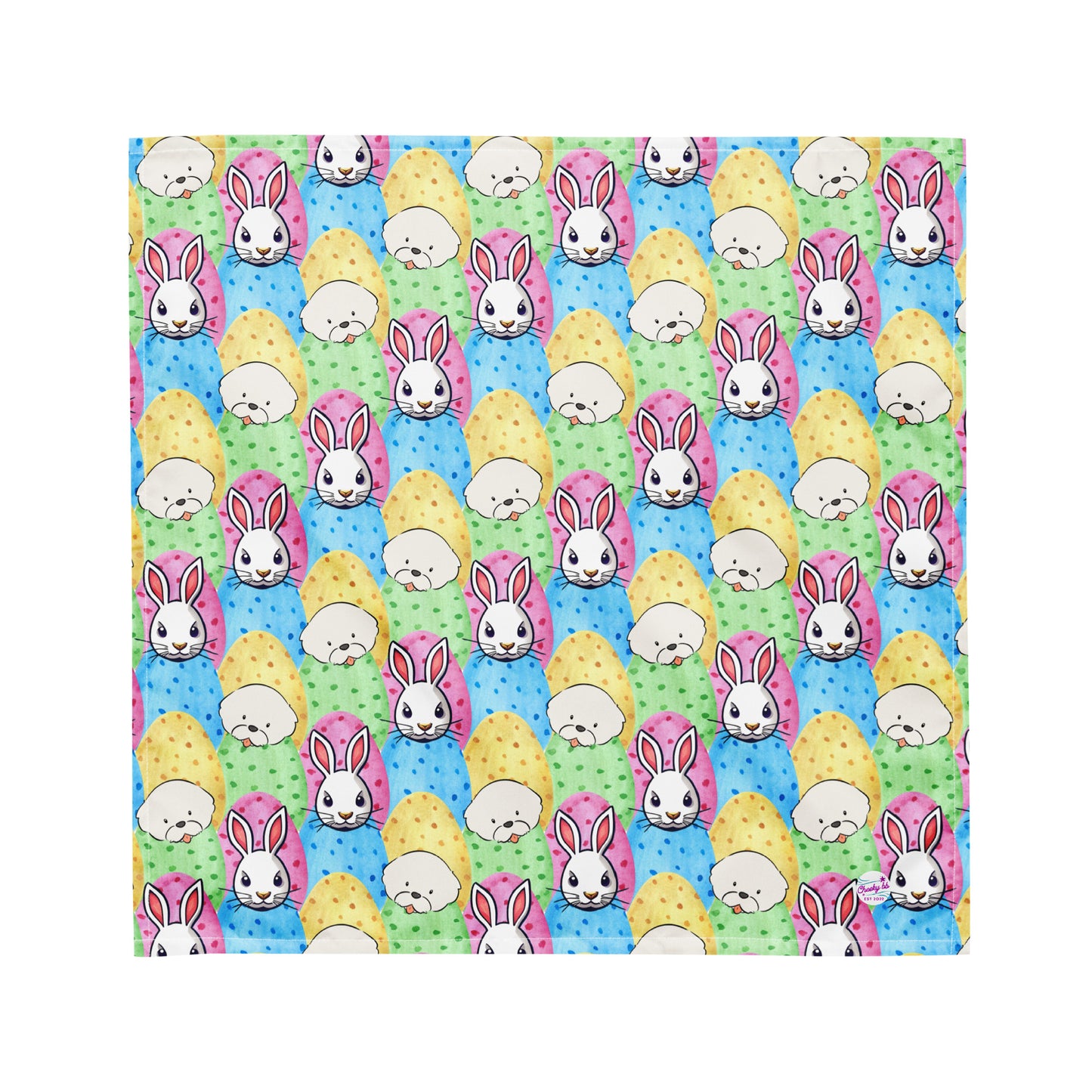 Cheeky Bichon Cute Easter Pattern Bandana