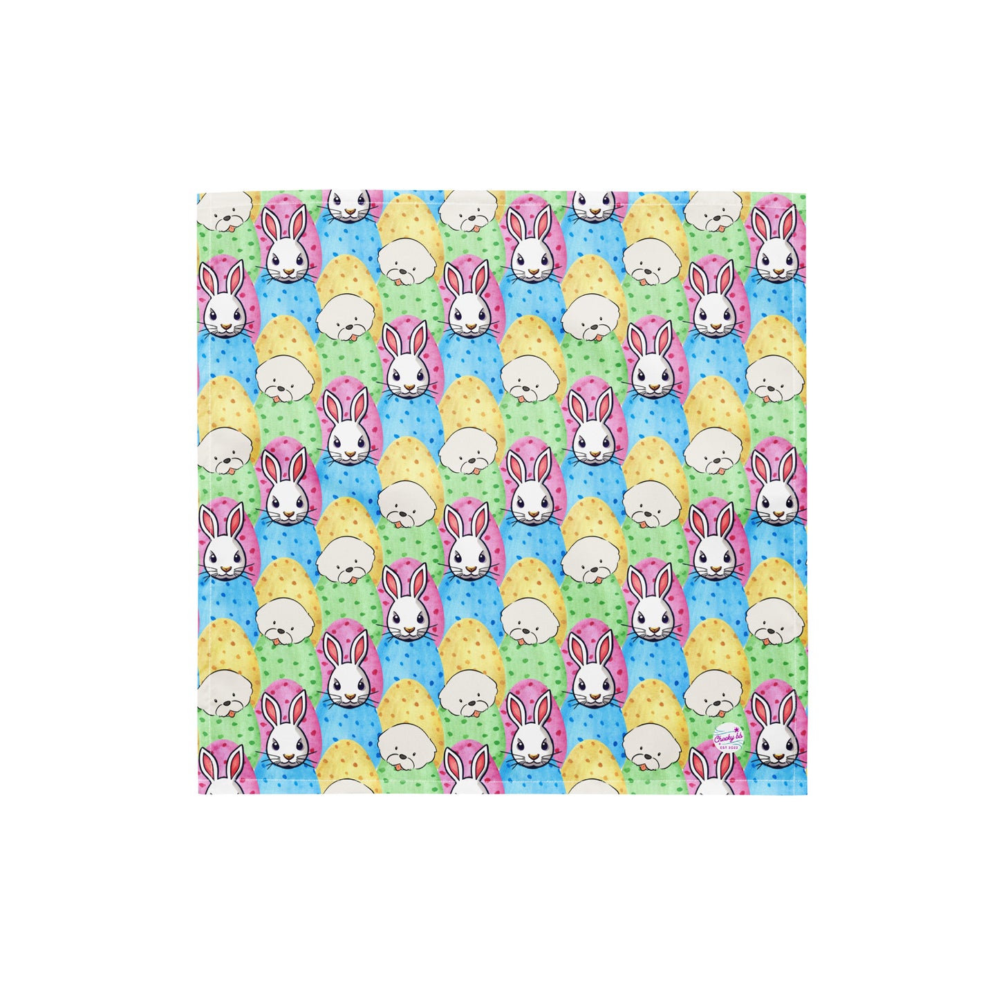 Cheeky Bichon Cute Easter Pattern Bandana