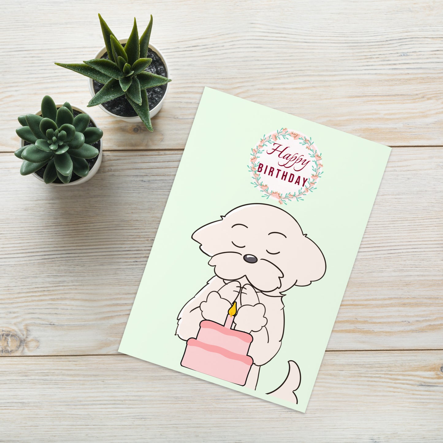 Cheeky Bichon Cute Birthday Card