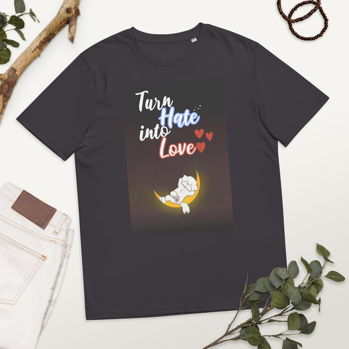 Cheeky Bichon Cute Turn Hate into Love Dog T-shirt