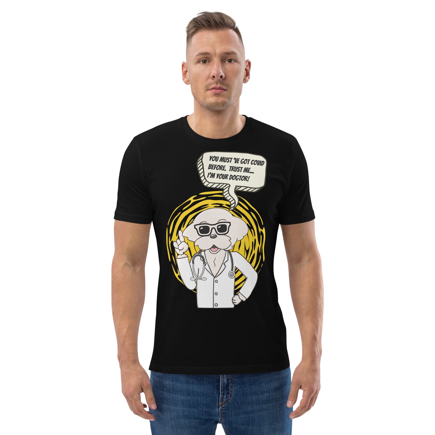 Cheeky Bichon Cute Funny Dogtor with Sunglasses T-shirt