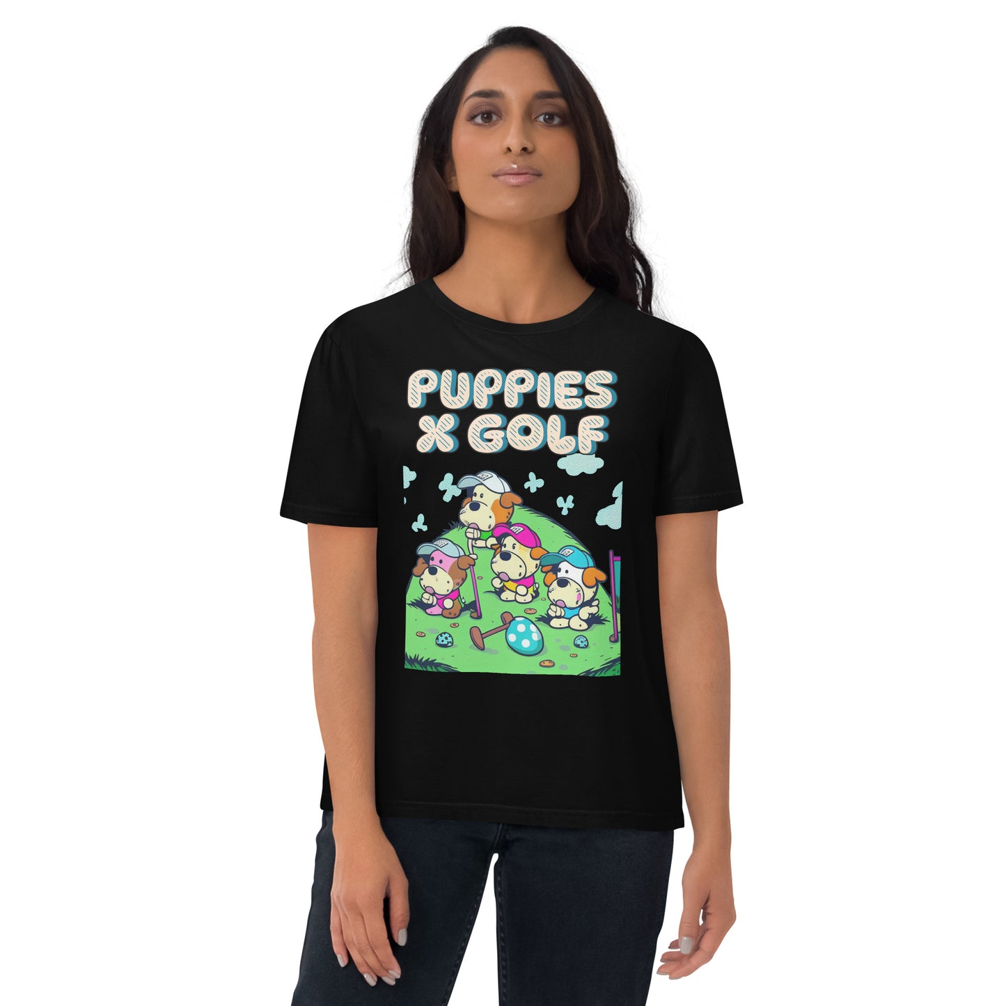 Cute Puppies and Golf Shirt