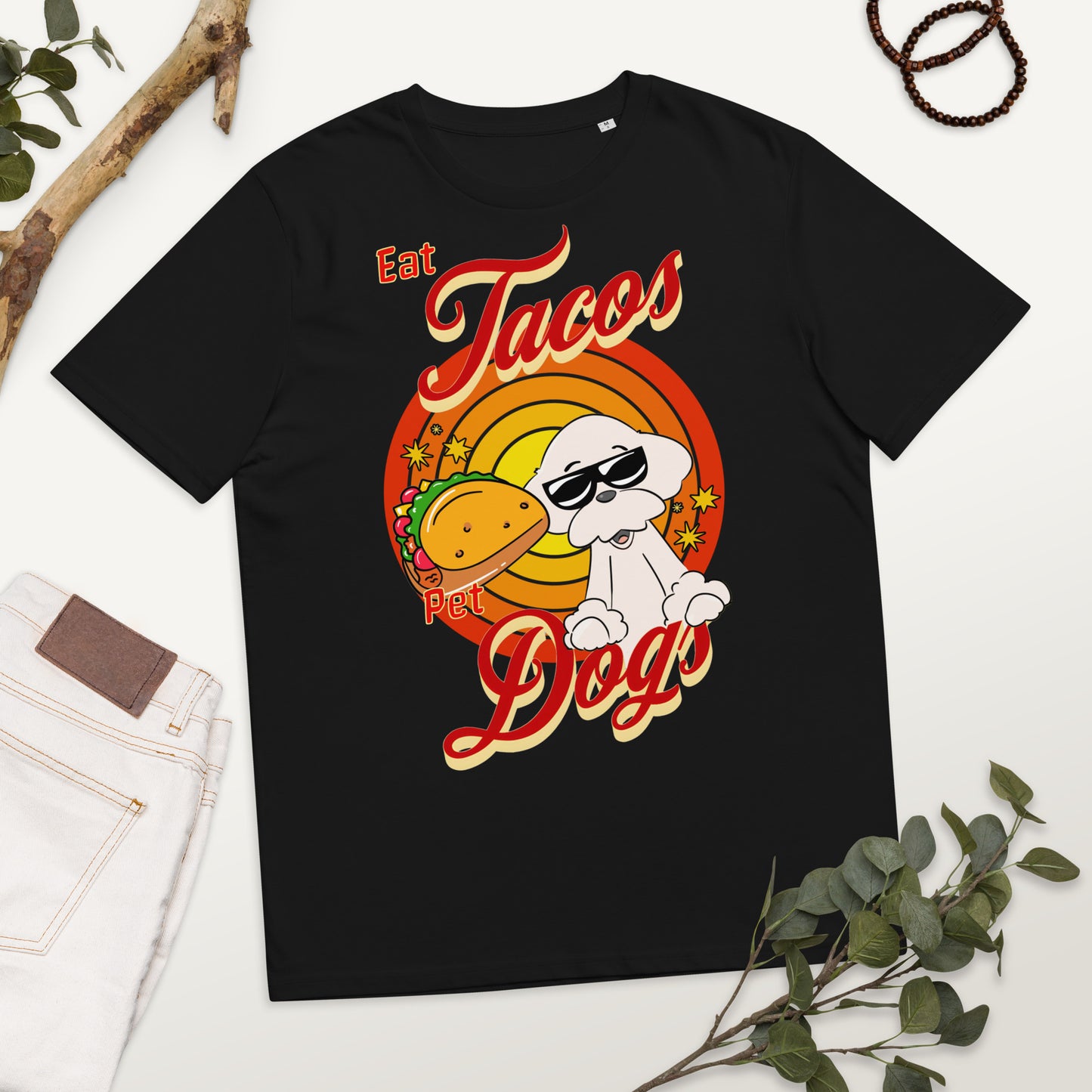 Cheeky Bichon Cute Funny Eat Tacos Pet Dogs T-shirt