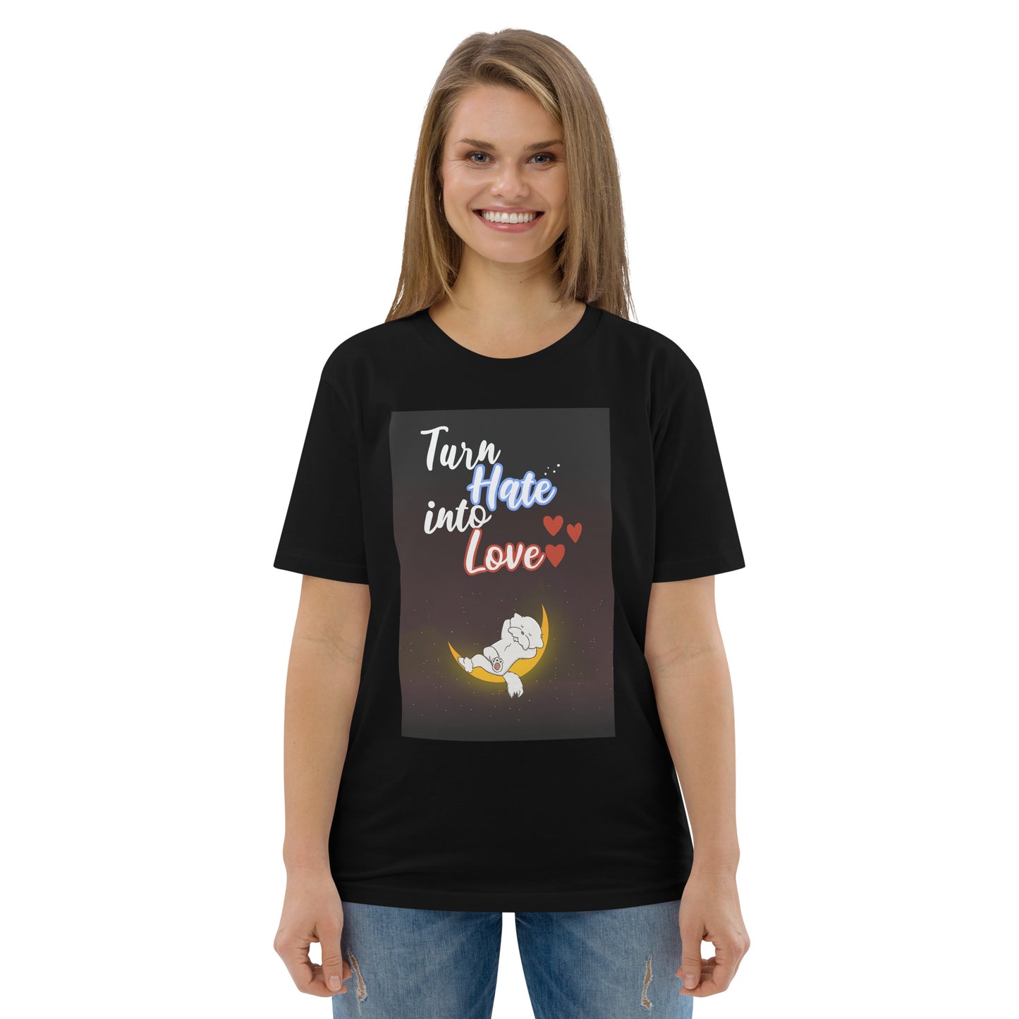 Cheeky Bichon Cute Turn Hate into Love Dog T-shirt