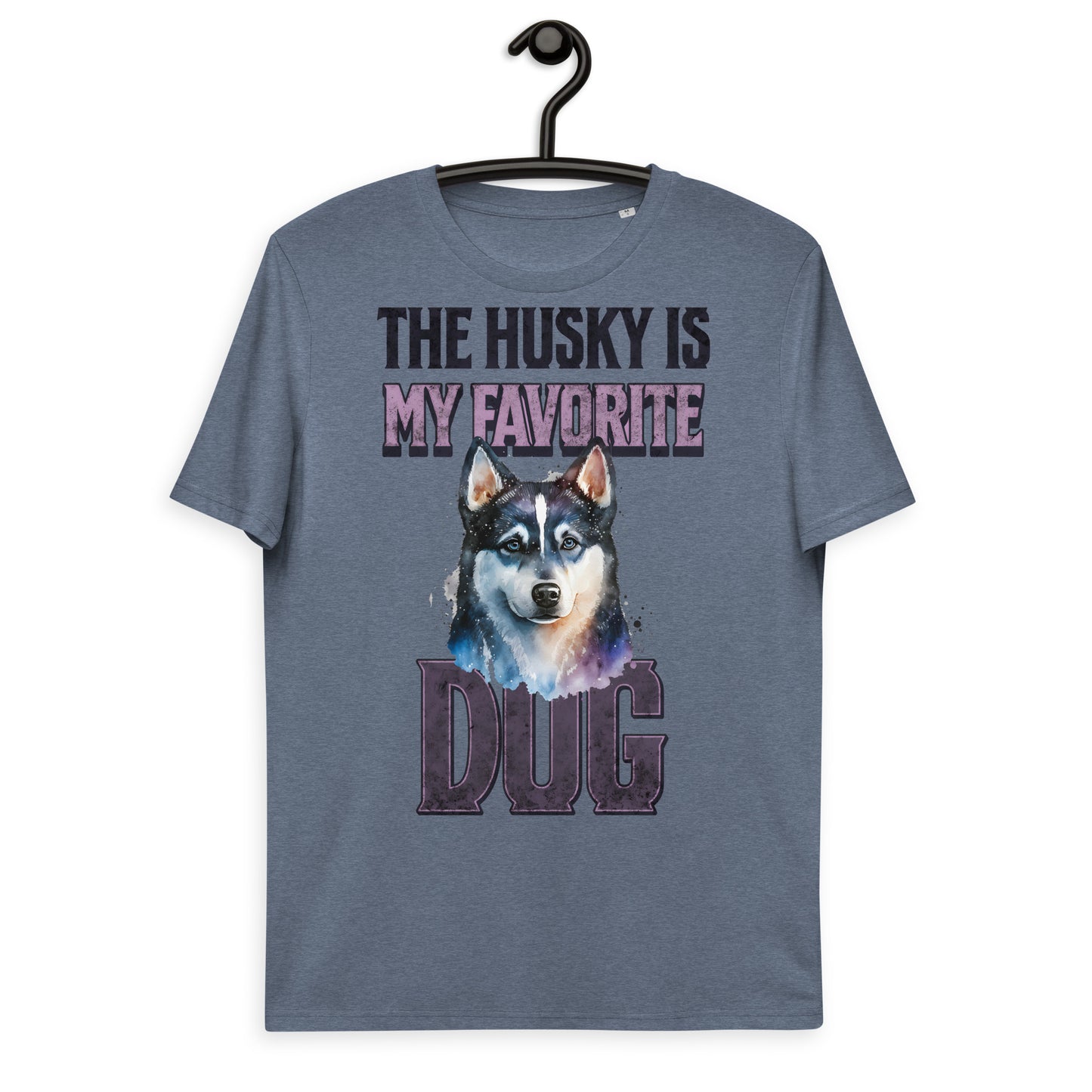 Vintage Colourful The Husky Is My Favorite Dog T-shirt