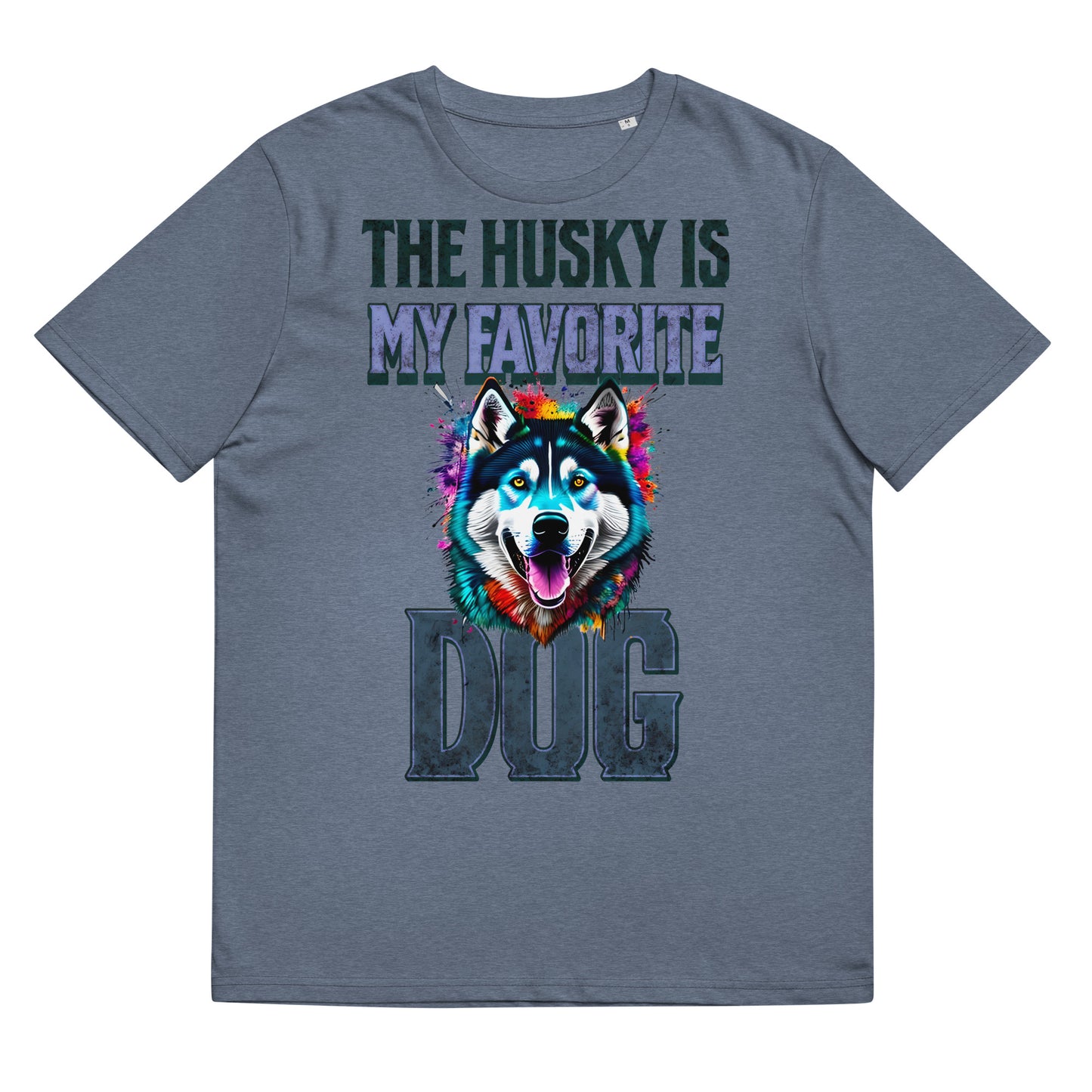 Vintage Colourful The Husky Is My Favorite Dog T-Shirt