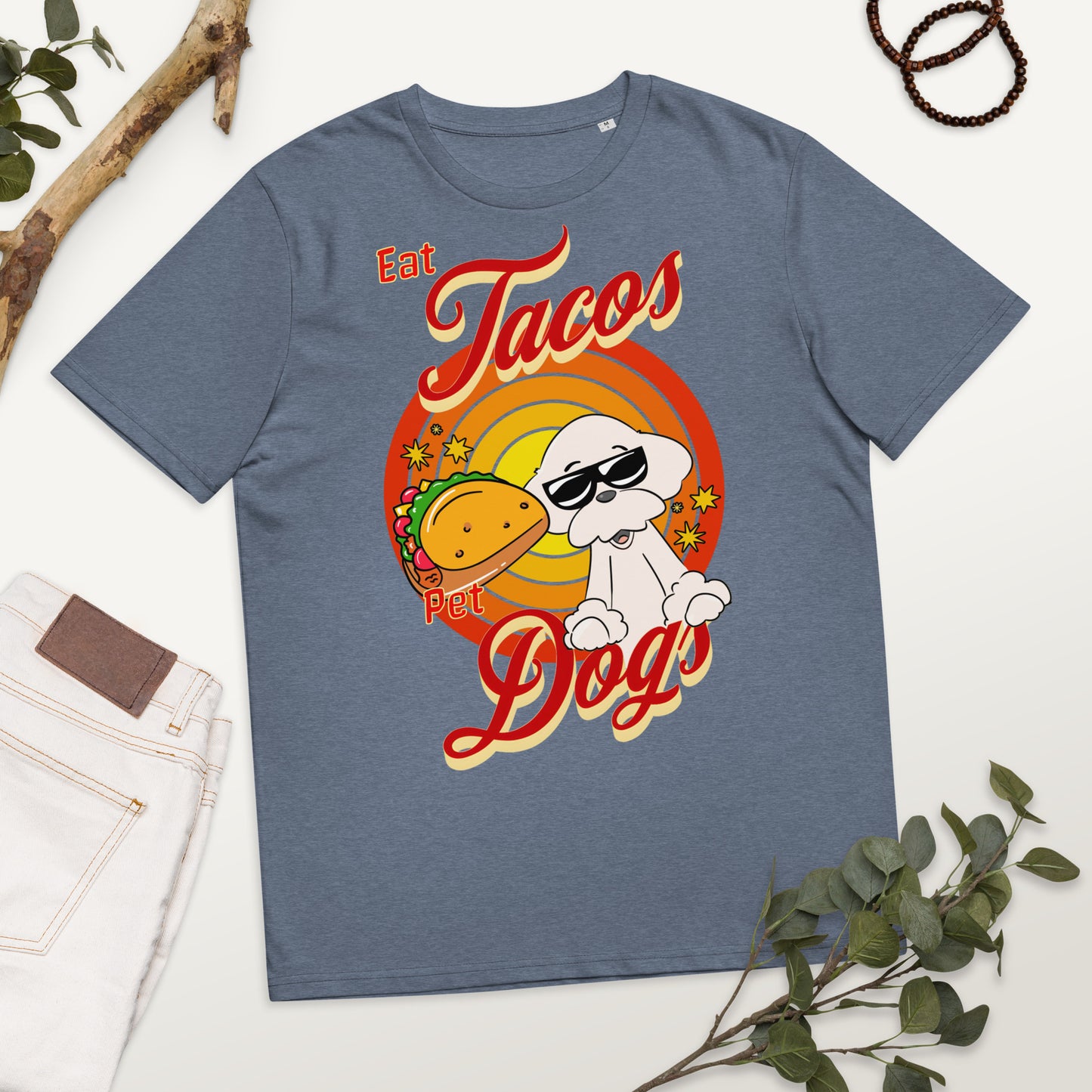 Cheeky Bichon Cute Funny Eat Tacos Pet Dogs T-shirt