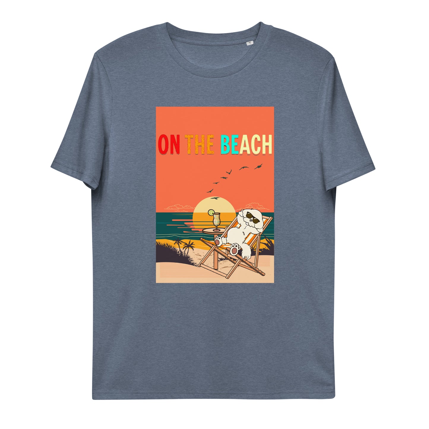 Cheeky Bichon Cute Funny Dog on the Beach T-shirt