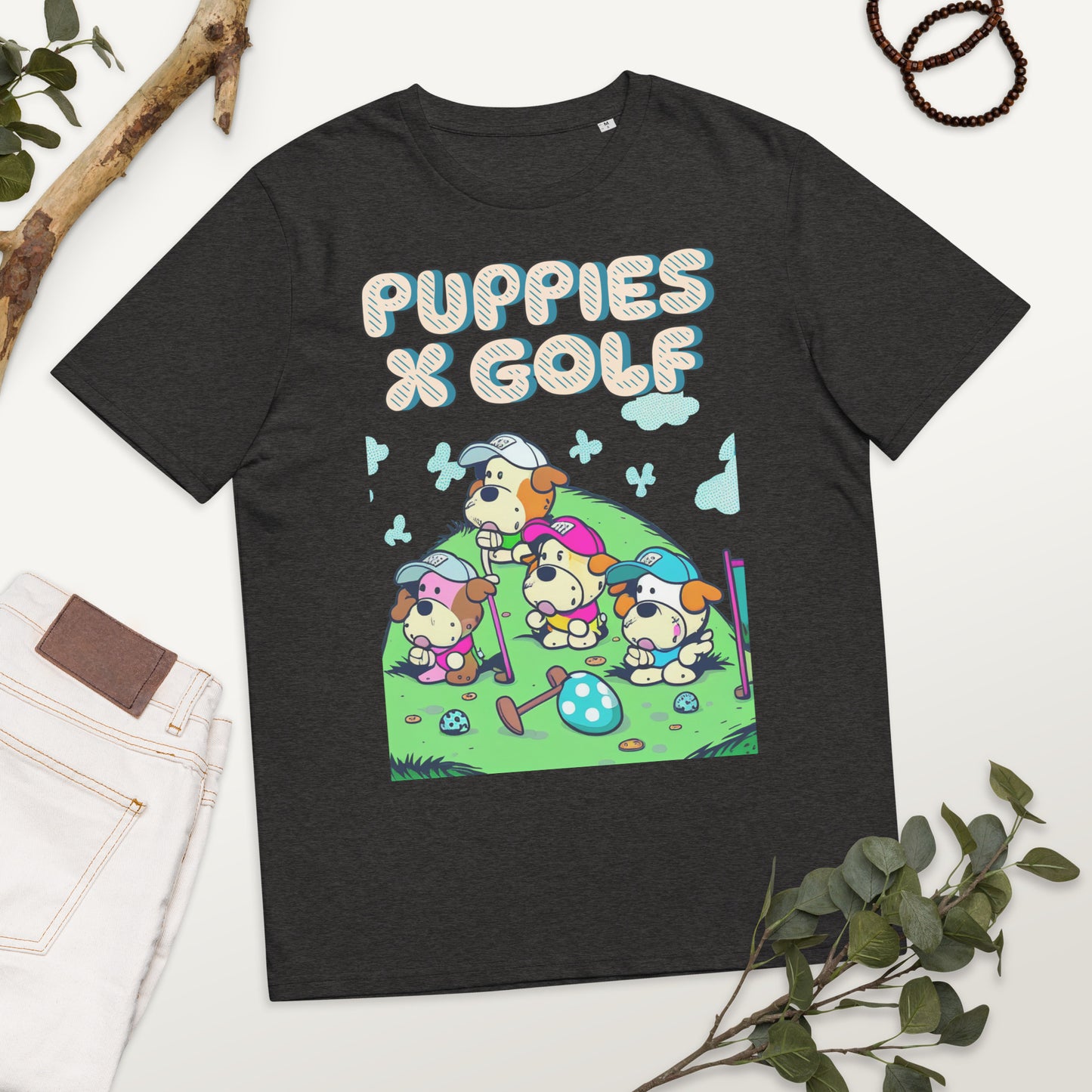 Cute Puppies and Golf Shirt