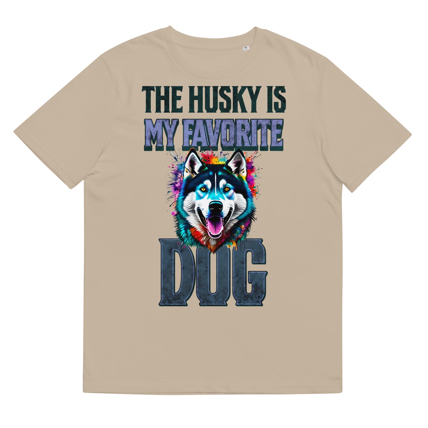 Vintage Colourful The Husky Is My Favorite Dog T-Shirt