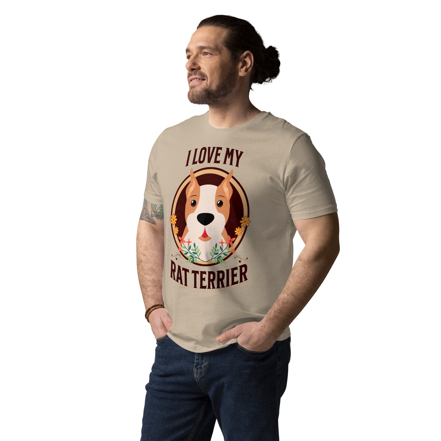 Vintage I Love My Rat Terrier Dog T-shirt