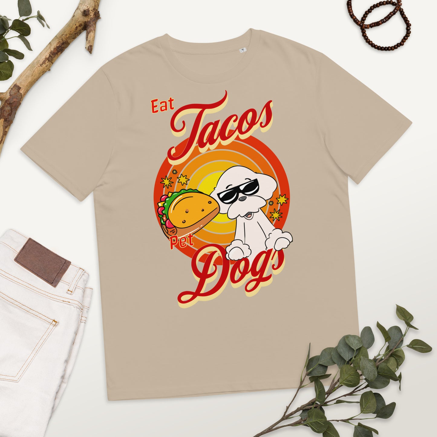 Cheeky Bichon Cute Funny Eat Tacos Pet Dogs T-shirt