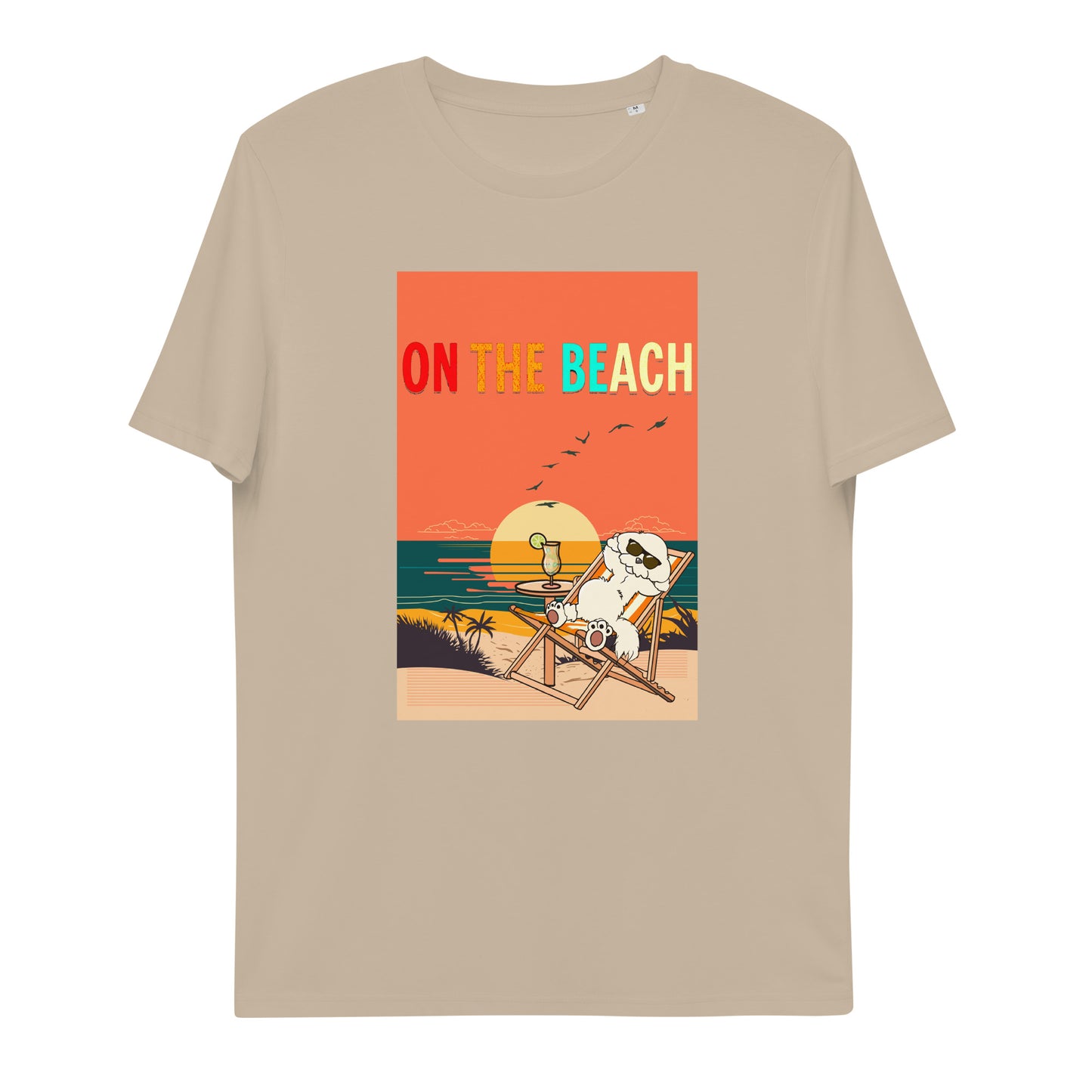 Cheeky Bichon Cute Funny Dog on the Beach T-shirt