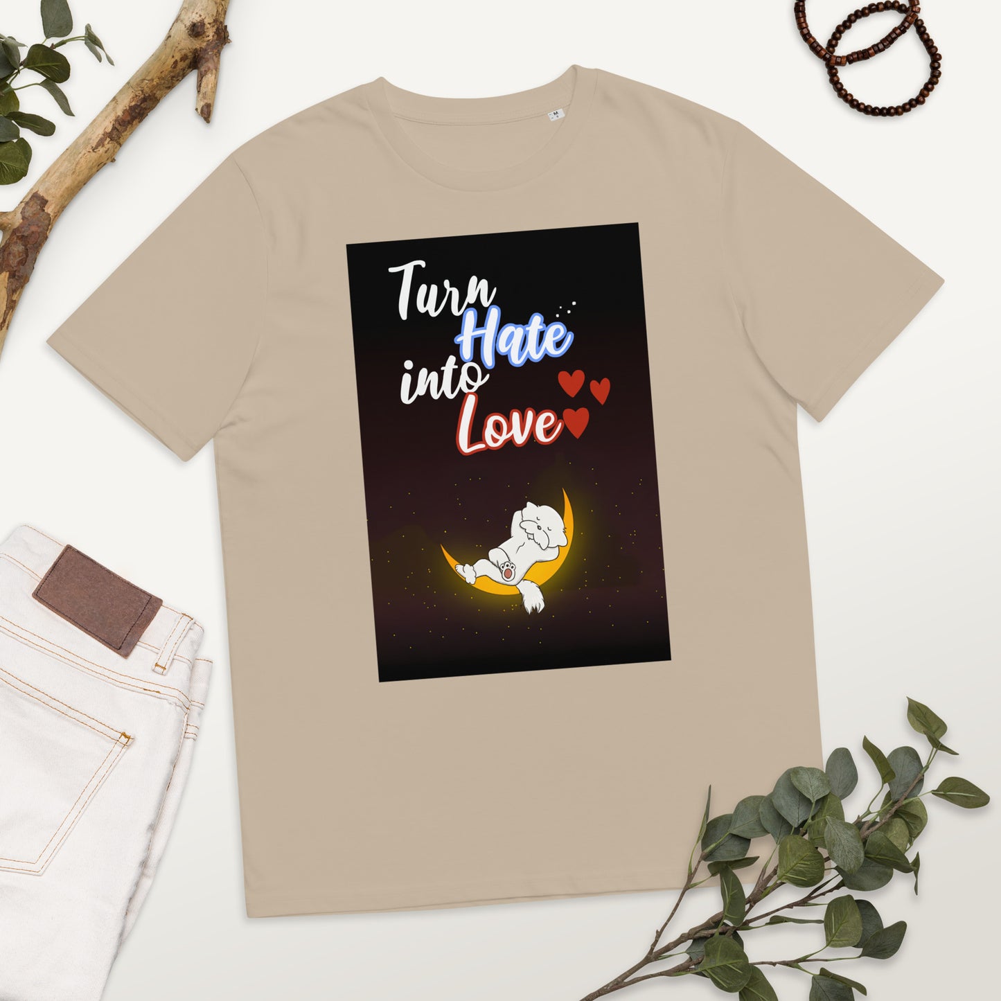 Cheeky Bichon Cute Turn Hate into Love Dog T-shirt