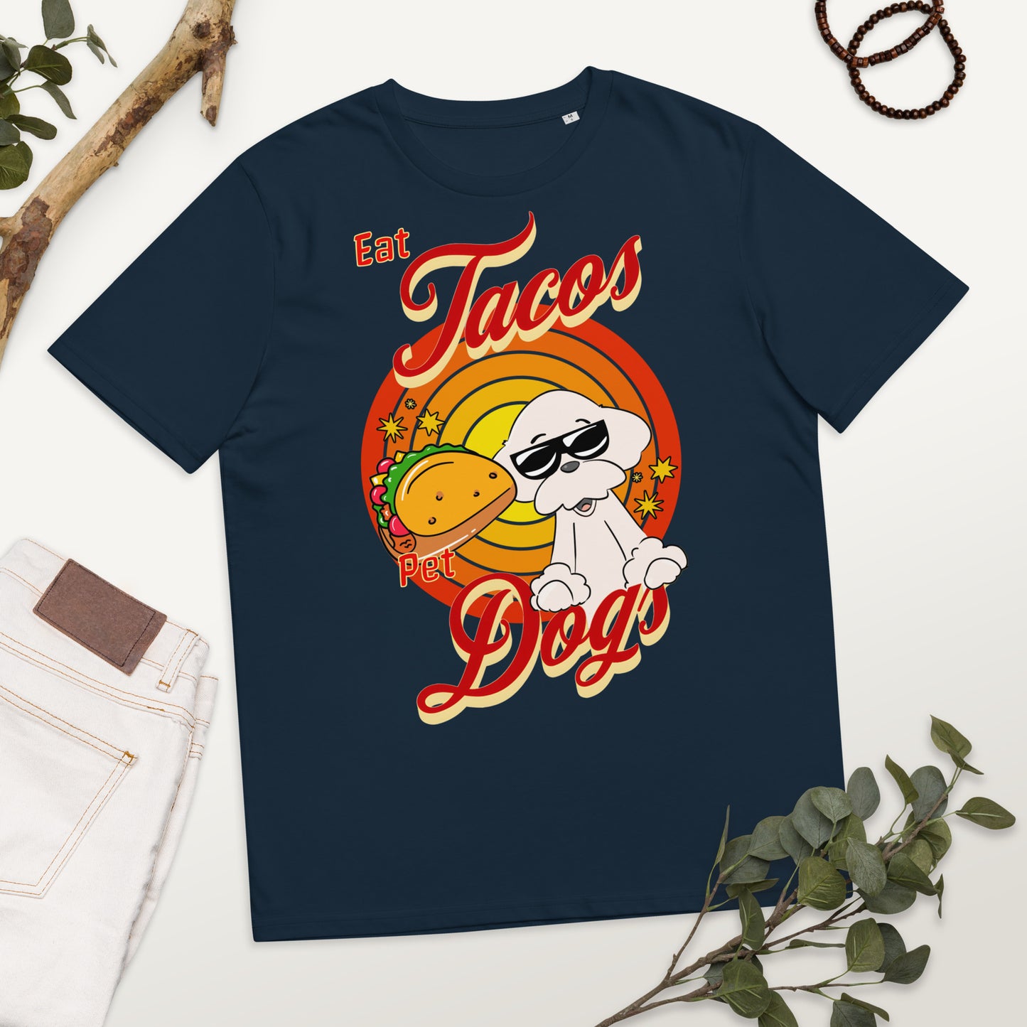 Cheeky Bichon Cute Funny Eat Tacos Pet Dogs T-shirt