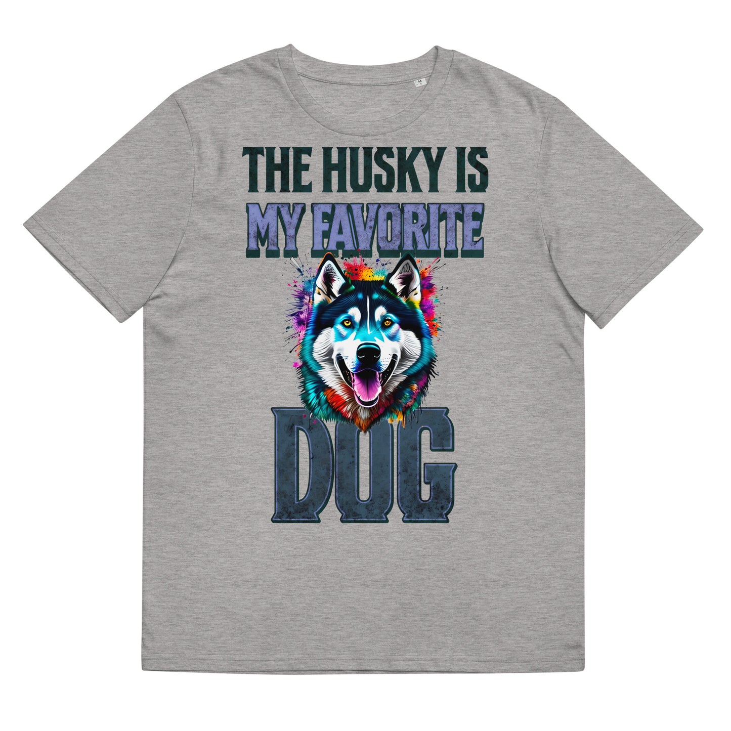 Vintage Colourful The Husky Is My Favorite Dog T-Shirt