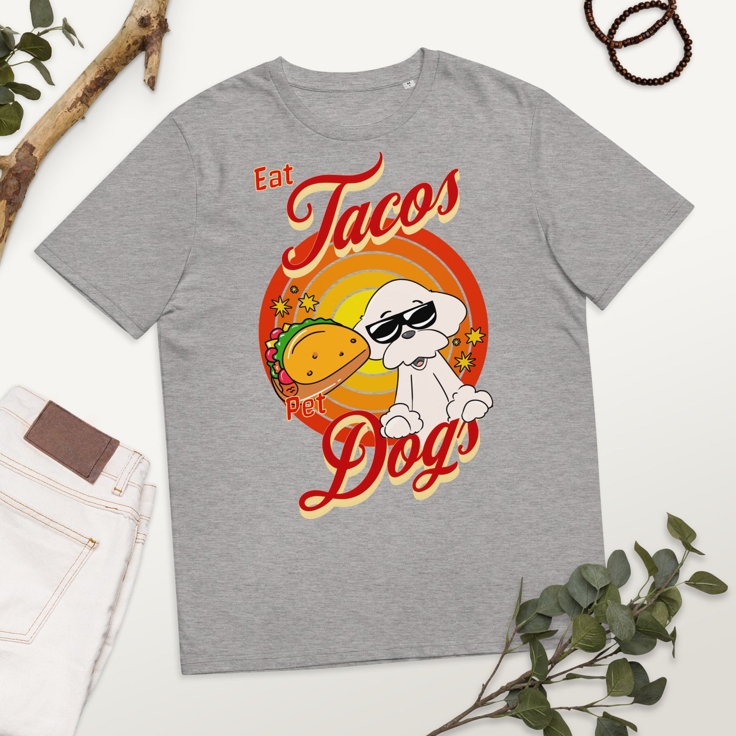 Cheeky Bichon Cute Funny Eat Tacos Pet Dogs T-shirt