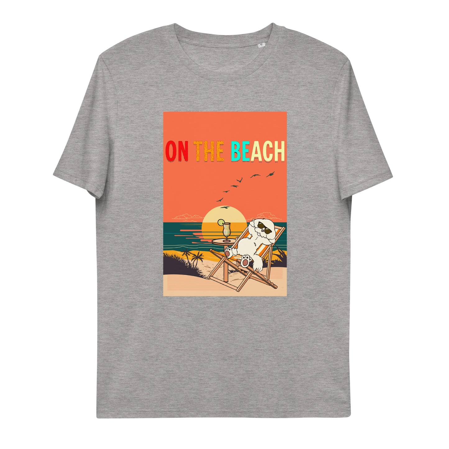 Cheeky Bichon Cute Funny Dog on the Beach T-shirt