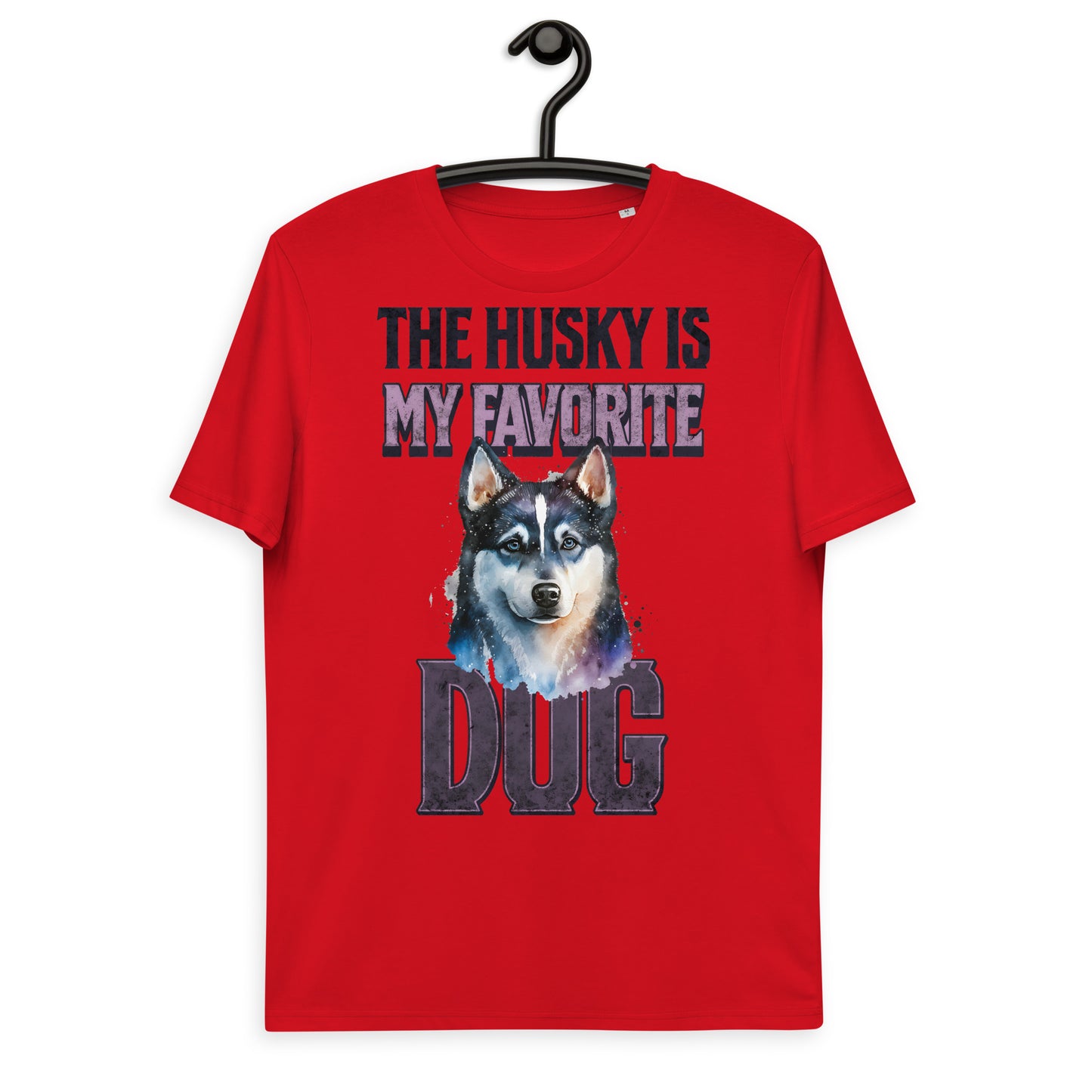 Vintage Colourful The Husky Is My Favorite Dog T-shirt