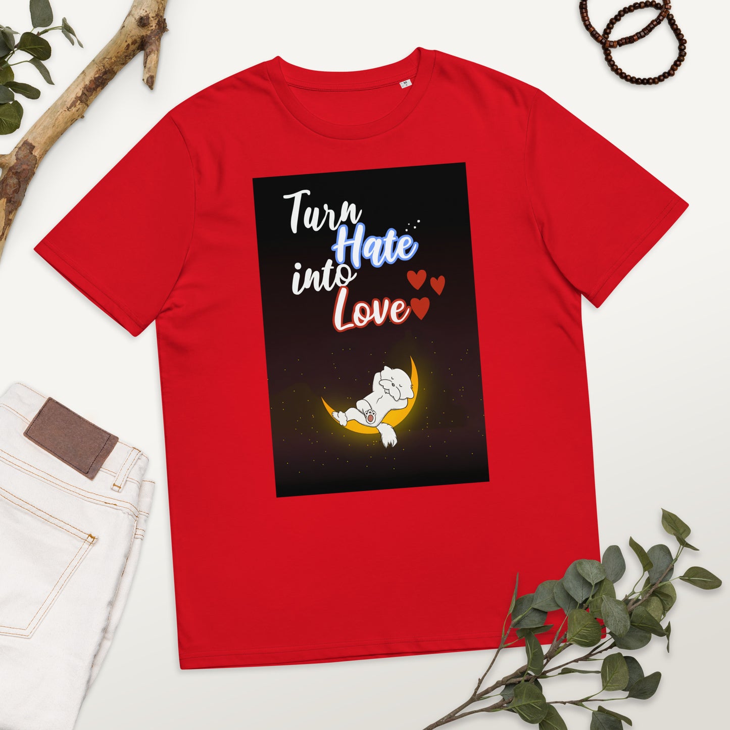 Cheeky Bichon Cute Turn Hate into Love Dog T-shirt