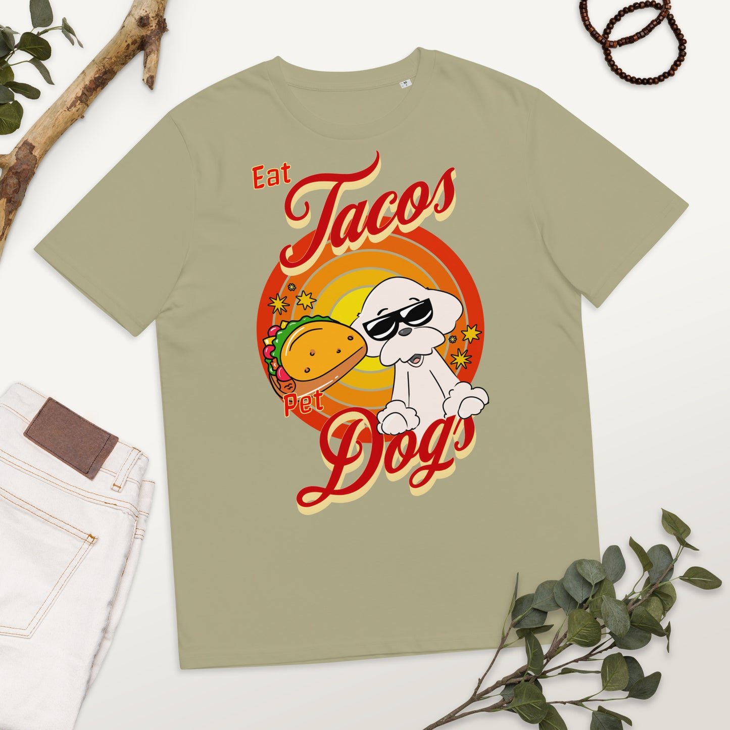 Cheeky Bichon Cute Funny Eat Tacos Pet Dogs T-shirt