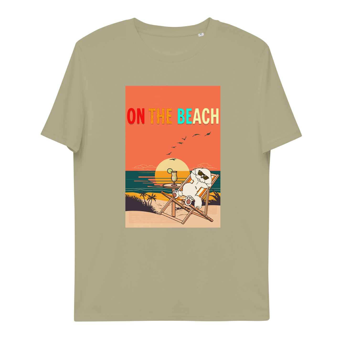 Cheeky Bichon Cute Funny Dog on the Beach T-shirt