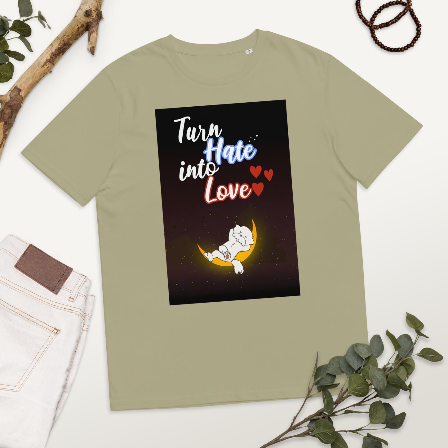 Cheeky Bichon Cute Turn Hate into Love Dog T-shirt