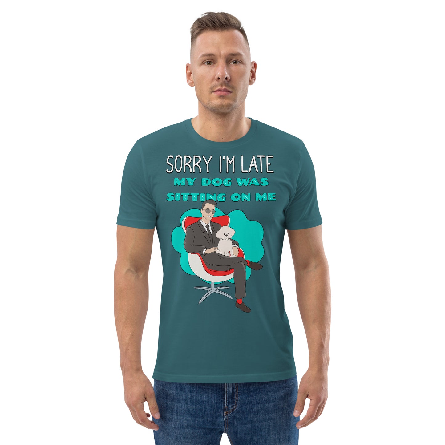 Cheeky Bichon Cute Funny Sorry I'm Late T-shirt