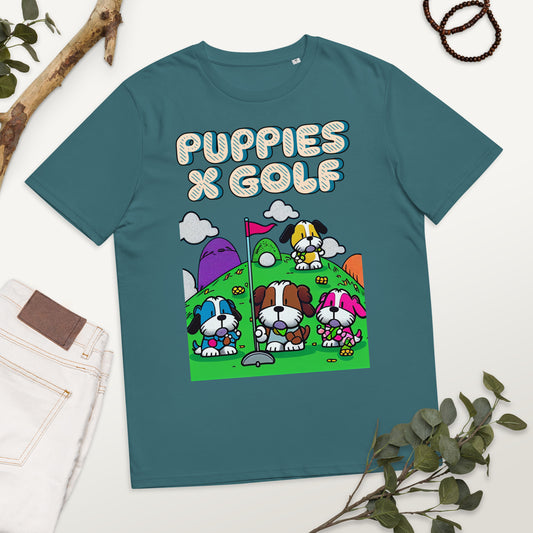 Cute Puppies and Golf Shirt