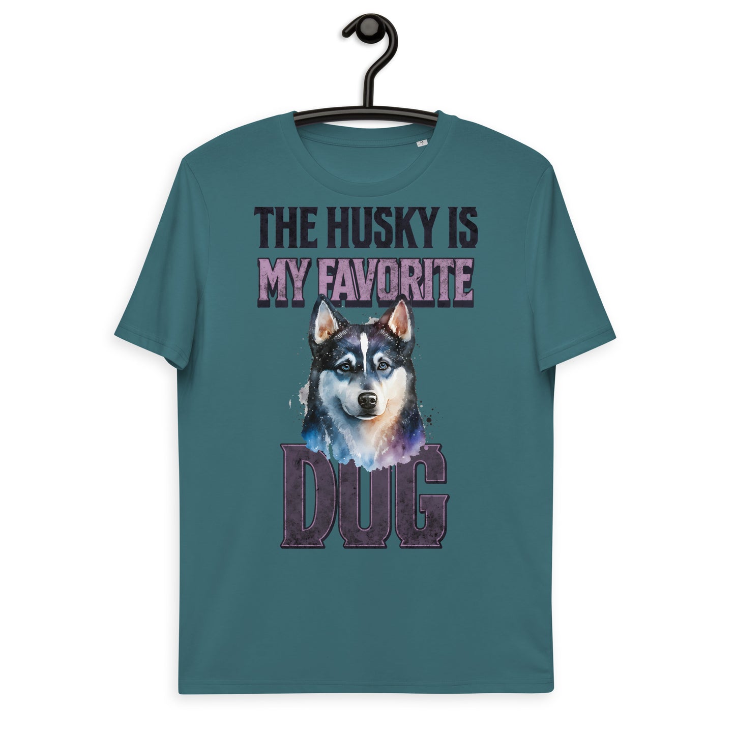 Vintage Colourful The Husky Is My Favorite Dog T-shirt