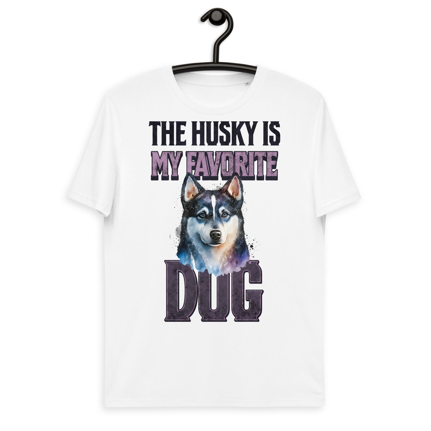 Vintage Colourful The Husky Is My Favorite Dog T-shirt