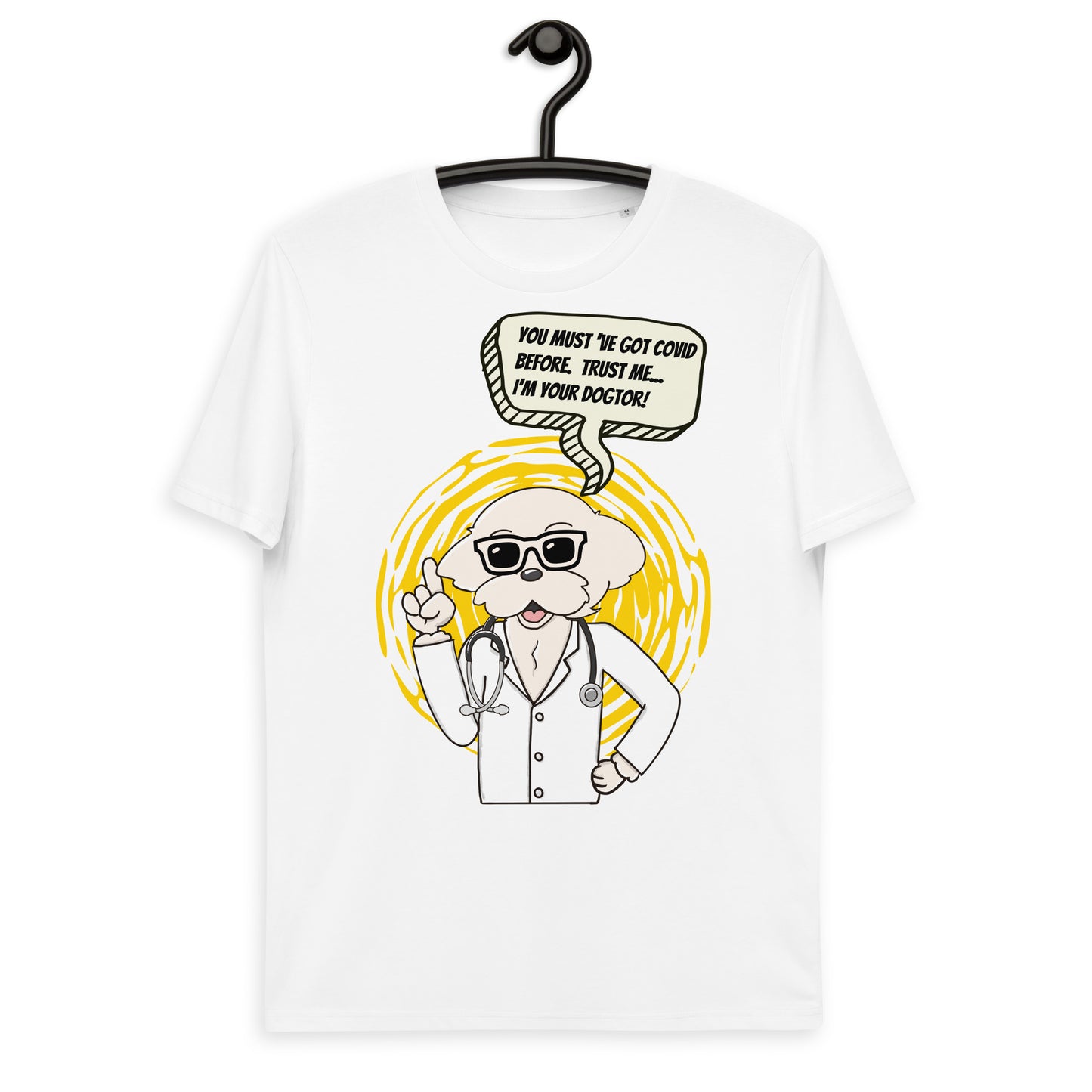 Cheeky Bichon Cute Funny Dogtor with Sunglasses T-shirt