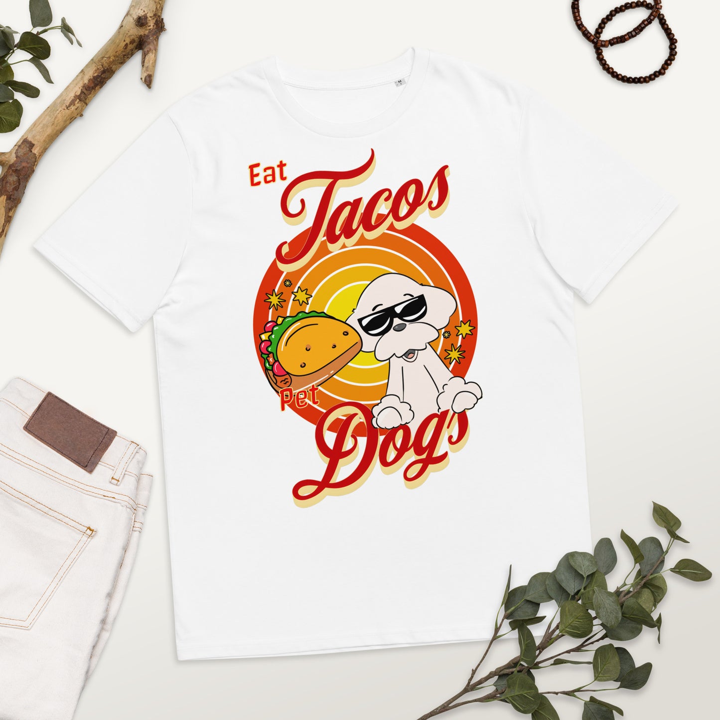 Cheeky Bichon Cute Funny Eat Tacos Pet Dogs T-shirt