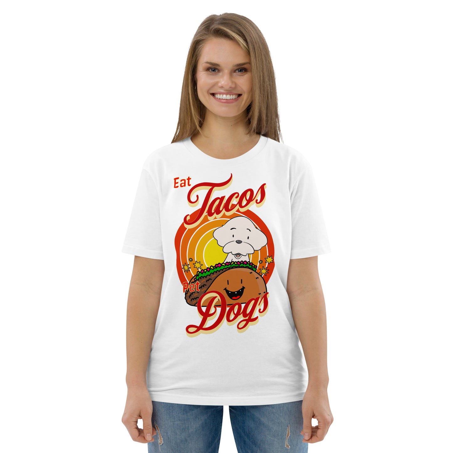 Cheeky Bichon Cute Funny Eat Tacos Pet Dogs T-shirt