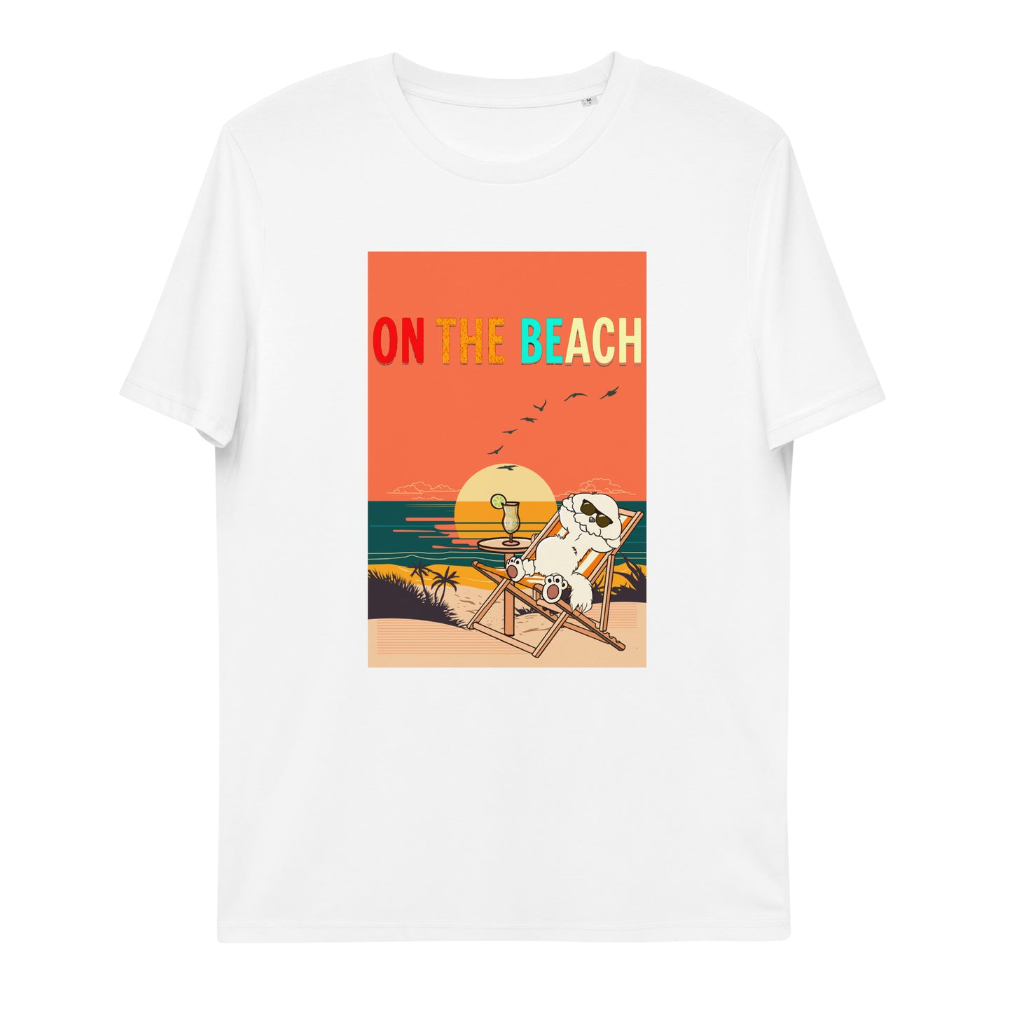 Cheeky Bichon Cute Funny Dog on the Beach T-shirt