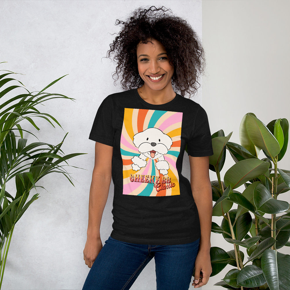 Cheeky Bichon Cute Retro Unisex t-shirt