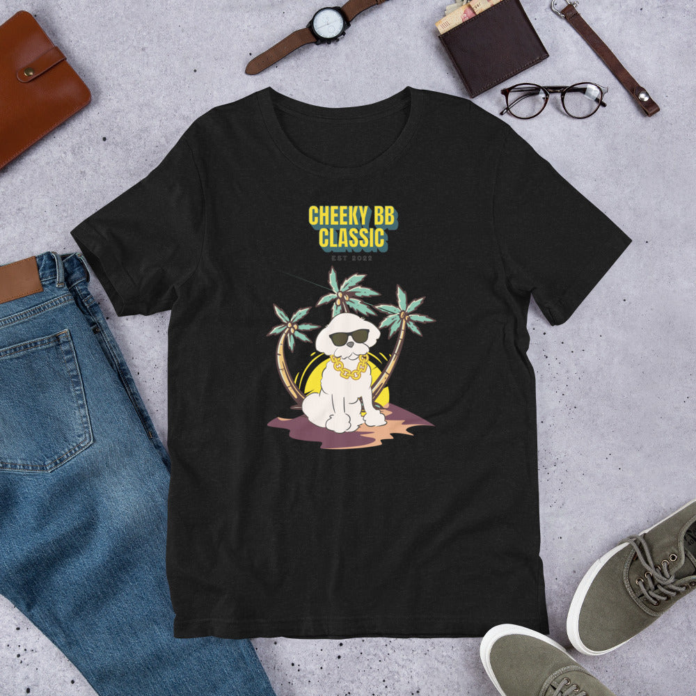 Cheeky Bichon Cute Funny Dog with Sunglasses T-shirt