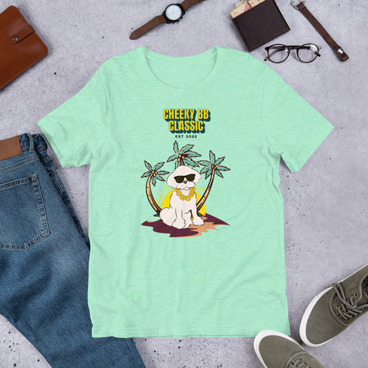 Cheeky Bichon Cute Funny Dog with Sunglasses T-shirt